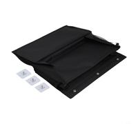 Zapatero de tela Oxford para caravana con bolsillos grandes y profundos, organizador de almacenamiento de zapatos de espacio estrecho para camping, viajes, armario pequeño y uso en caravana (negro)