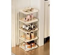 Zapatero de varias capas, estante vertical alto para zapatos para la entrada, zapatero con soporte de almacenamiento para espacios pequeños, de varias capas para armarios estrechos, pasillo, dormitori