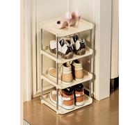 Zapatero de varias capas, estante vertical alto para zapatos para la entrada, zapatero con soporte de almacenamiento para espacios pequeños, de varias capas para armarios estrechos, pasillo, dormitori