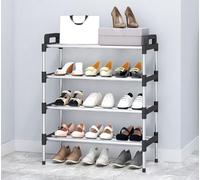 Zapatero de varios niveles, organizador portátil de almacenamiento de zapatos, zapatero independiente que ahorra espacio en la entrada, estante pequeño para zapatos para armario, pasillo, dormitorio,