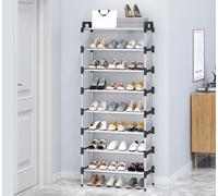 Zapatero de varios niveles, organizador portátil de almacenamiento de zapatos, zapatero independiente que ahorra espacio en la entrada, estante pequeño para zapatos para armario, pasillo, dormitorio,