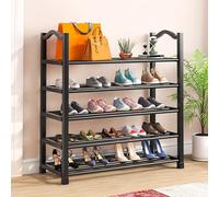 Zapatero de varios niveles, zapatero de 25 cm de ancho, zapatero vertical de 170 mm de paso, organizador para armario, pasillo, entrada, dormitorio, tubo laminado extraíble (A 60 x 25 x 80 cm)