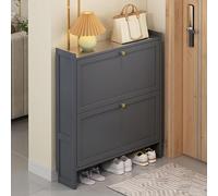 Zapatero delgado con cajones desplegables, organizador que ahorra espacio para pasillo y dormitorio, solución de almacenamiento independiente para apartamentos pequeños y entradas