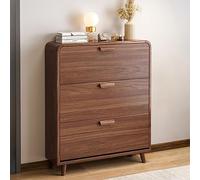 Zapatero delgado y moderno, almacenamiento de entrada que ahorra espacio, pequeño y elegante con cubo abatible, ideal para pasillo, sala de estar, hogar y apartamento