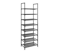 Zapatero, Organizador de Zapatos, 8 Baldas, Armario Zapatero Abierto, Estrecho, 30 x 45 x 140 cm, Estantes de Tela no Tejida, Dormitorio, Pasillo, Trastero