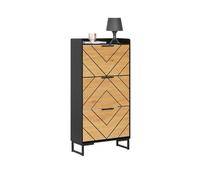 SoBuy Zapatero Estrecho con 3 Solapas Zapatero Recibidor Mueble Auxiliar 62 x 24 x 125 cm FSR164-SCH ES