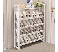Zapatero estrecho inclinado - Estante de zapatos de varios niveles para armario, pasillo y entrada - Gabinete de zapatos de diseño laminar que ahorra espacio para dormitorios y espacios pequeños
