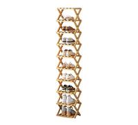 Zapatero Estrecho Madera Zapatero Vertical de 10 Niveles, Mueble Recibidor Zapatero, para Puerta de Entrada, Espacio Pequeño, 26 x 26 x 159 cm (Color : Wood Color, Size : 26 * 26 * 159)
