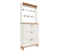 Zapatero estrecho para entrada, estante de almacenamiento oculto delgado, para espacios pequeños, armario y dormitorio. Dimensiones: 82.8 x 25.6 x 9.4 pulgadas