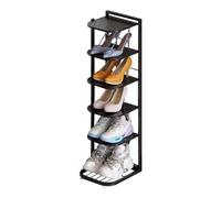 Zapatero Estrecho y Alto de Metal Estante para Zapatos de 10 Niveles, Zapateros Recibidores Entrada, para Entrada, Salón, 24 x 27 x 141 cm, Negro (Color : Black, Size : 24 * 27 * 82)