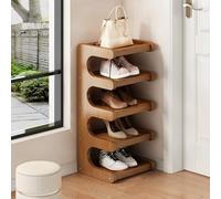 Zapatero estrecho y alto para espacios pequeños, solución de almacenamiento multifuncional para entrada, armario, esquina, puerta, nizador de zapatos que ahorra espacio