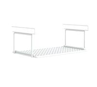Zapatero Extensible, Estante Retráctil, Estantes Multiusos, Estante Inferior de Metal, Cesta Colgante para Zapatos, Zapatero para Entrada (White 32cm)