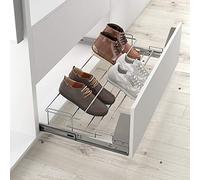 Zapatero extraíble y Extensible para Instalar en un Frente de cajón para Armario, Ancho 450-650 mm
