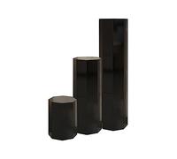 Zapatero giratorio de 360°, armario de torre de almacenamiento cerrado independiente, elegante diseño octágono dorado, organizador de zapatos de esquina que ahorra espacio para decoración elegante del