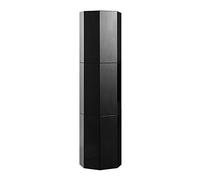 Zapatero giratorio de 360° con puertas magnéticas, estante redondo para zapatos, torre de metal, organizador de zapatos alto de alta calidad, para entrada, pasillo o esquina, color negro