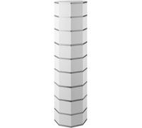Zapatero giratorio de 360° con puertas magnéticas, torre de almacenamiento de zapatos redonda de metal, 9 capas, elegante diseño blanco y plateado, solución de exhibición de zapatos que ahorra espacio