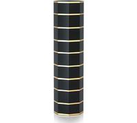 Zapatero giratorio de 360° con puertas magnéticas, torre redonda de almacenamiento de zapatos de metal, elegante color negro y dorado, diseño de ahorro de espacio de 3 capas para el hogar y el armario