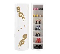 Zapatero giratorio de 360° de 7 niveles, armario de zapatos redondo que ahorra espacio para entrada y pasillo, diseño elegante y sin puerta para almacenamiento organizado de calzado