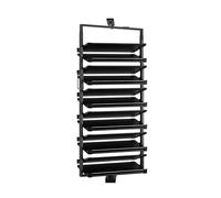 Zapatero giratorio de 360° de altura ajustable de 10 niveles, organizador vertical de doble cara que ahorra espacio para el hogar, solución eficiente de almacenamiento de calzado