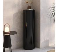 Zapatero giratorio de 360 grados - Zapatero de metal giratorio de 7 niveles para entrada y espacios pequeños, diseño independiente, vertical, redondo, negro, 32 x 120 cm