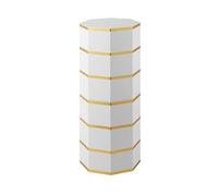 Zapatero giratorio moderno - Armario de almacenamiento de zapatos redondo de metal con puerta para entrada y pasillo, organizador de ahorro de espacio para zapatos, elegante solución de decoración del