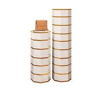 Zapatero giratorio redondo octogonal para almacenamiento, soporte giratorio de metal independiente en espacios pequeños, zapatero vertical simple y moderno