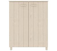 Zapatero Hamar Ambra 85 x 40 x 108 cm Madera Maciza de Pino | 3 estantes interiores, asas de madera, fijación a la pared incluida, marco robusto