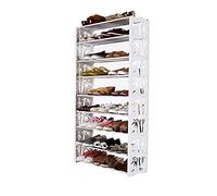 Zapatero independiente armario de zapatos de 9 niveles, organizador de almacenamiento de torre de almacenamiento de zapatos con tela no tejida con capacidad para hasta 24 pares de zapatos (color: B