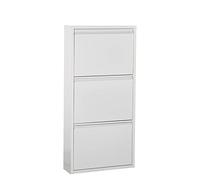 Zapatero Metálico de 3 Puertas abatibles 50x15x103cm