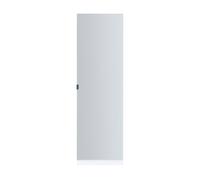 [en.casa] Zapatero Meura Organizador de Calzados con 5 Bolsillos para 10 Pares Puerta con Espejo Aglomerado y Efecto Lana 160 x 48 x 20 cm - Blanco