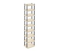 Zapatero modular de polipropileno - Nizer de almacenamiento delgado que ahorra espacio para entrada y sala de estar (31 x 147 cm) - Ideal para nización en el hogar