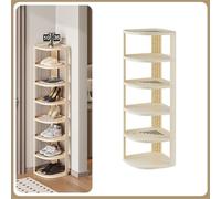 Zapatero multicapa que ahorra espacio, apilable vertical para espacios estrechos, armario de almacenamiento eficiente de calzado para el hogar y la oficina, solución ideal para soporte de zapatos.