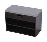 Happy Garden Zapatero Negro Alan con Dos Compartimentos