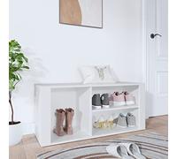 Zapatero organizador con aspecto de roble marrón de 100x35x45cm, armario de almacenamiento de madera para recibidor con banco, mueble de pasillo que ahorra espacio para la decoración del hogar.