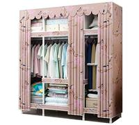 Zapatero, Organizador de Tela para Armario, Estantes de Armario portátiles de Tubo de Acero Organizador de Almacenamiento de Armario Extra Fuerte y Duradero para Zapatos, Sombreros y Bufandas (Estilo