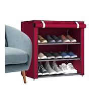 Zapatero - Organizador De Zapatos | Gabinete De Almacenamiento Para Zapatoos, Estante Para Zapatos De 4 Niveles Para Pasillo Y Armario, Capacidad De 12-15 Pares, Diseño Independiente Duradero Que Ah