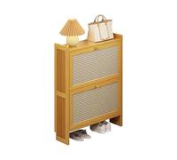 Zapatero para almacenamiento en la entrada, organizador de zapatos que ahorra espacio para espacios estrechos, elegante soporte para tenis y zapatos de cuero