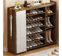 Zapatero para Entrada: Amplio Organizador de Zapatos con Cortina, Elegante Zapatero para el hogar, Zapatero Compacto para Todos los tamaños.