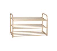Zapatero para entrada de 3 niveles/4 niveles, estante de almacenamiento de zapatos dorado y negro apilable con marco de metal, organizador de zapatos, de pie, 9 12 pares, soporte simple para zapatos