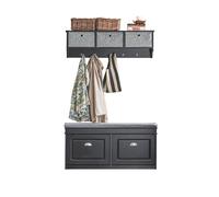 Zapatero+perchero estilo moderno sobuy fsr64-sch+frg282-sch