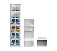 Zapatero plegable 6 niveles nyana home | caja zapatos | organizador calzado