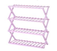 Zapatero Plegable de Madera Orga, Estante de Almacenamiento Extensible y apilable para Ahorrar Espacio, no Requiere Montaje.