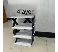 Zapatero plegable de plástico de 3/4 niveles, organizador de estantes fácil de guardar , armario de zapatos para el hogar, zapatero para dormitorios sin instalación