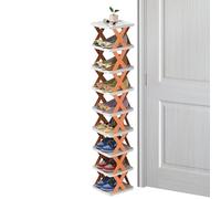 Zapatero plegable - Organizador para armario para zapateros multicapa | Estantería en torre para organización y almacenamiento, artículos domésticos creativos para armarios, pasillos