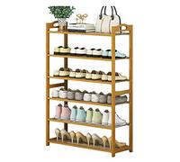 Zapatero portátil de madera de 10 niveles, apilable y a prueba de polvo, montaje rápido para armario, 60 cm de altura, ideal para zapatos y accesorios