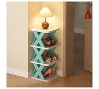 Zapatero portátil, no requiere instalación, diseño modular, espacio de 16 cm, perfecto para entrada o pasillo, fácil montaje y desmontaje, almacenamiento compacto (S, azul)