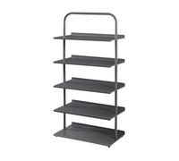 Zapatero poytya 5 niveles acero 119x60x32 cm antracita [en.casa]