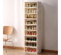 Zapatero que ahorra espacio, diseño modular delgado, no requiere instalación, para sala de estar y armario, dimensiones: 44 x 34,5 x 156 cm