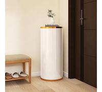 Zapatero redondo giratorio de 360°, soporte giratorio para zapatos con estante de metal estrecho, estantes de pie para entrada y pasillo, organizador de zapatos alto