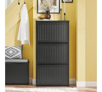 Zapatero solapas negro 61 x 26 x 120 cm SoBuy FSR165-H-SCH